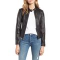 Lambskin Leather Moto Jacket