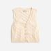 Cashmere Cropped Cable-knit Sweater-vest