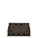 Heart Stud Pillow Quilted Faux Leather Clutch