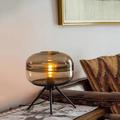 lampe de table postmoderne lampe de chevet créative chambre modèle chambre d'hôtel étude décoration douce art nordique lampe de table en verre