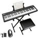 Danolapsi 61 Key Keyboard Piano for Beginners with Power Supply Built In Speakers Pedal Protable Electric Semi-Weighted Piano Keyboard Perfect for Birthday or Christmas