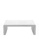 Table basse en fibre de ciment 120x55cm blanc