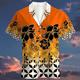 Farbverlauf Blumen Geometrisch Modisch Hawaiianisch Designer Herren Hawaiihemd Sommerhemd Camp-Shirt Grafik-Shirt Outdoor Strasse Casual Sommer Umlegekragen Kurzarm Gelb Blau Orange S M L Hemd