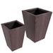 Ivy Bronx Lacrisha Handmade Pot Planter Clay & Terracotta in Brown | 24 H x 17 W x 17 D in | Wayfair 54DE0BD7D123431C8C4548DD0783CB68