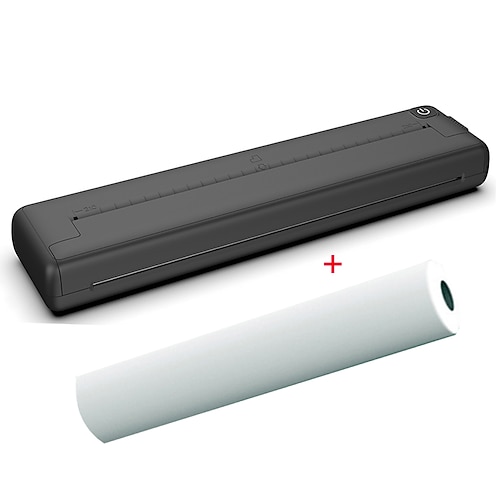 Kabelloser A4-Thermodrucker, 200 dpi, Bluetooth, Taschen-Fotodokumentendrucker, Memo, falsche Frage, tintenloser Thermodrucker Image