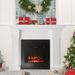 Winston Porter Electric Fireplace w/ Mantel, 1500W Freestanding Heater w/ Remote Control in White | 44.1 H x 55.12 W x 11.73 D in | Wayfair