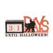 The Holiday Aisle® Wood 11.42 in. Multicolor Halloween Cat Countdown Set of 3 Wood in Black/Brown | 5.31 H x 11.42 W x 11.42 D in | Wayfair