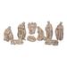 The Holiday Aisle® Resin 7 in. Off-White Christmas Rustic Nativity Figurines Set of 9 Resin | 7 H x 3.5 W x 7 D in | Wayfair