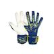 Torwarthandschuhe REUSCH "Attrakt Gold X GluePrint" Gr. 7,5, bunt (goldfarben, blau) Damen Handschuhe Sporthandschuhe