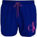 Badeshorts CALVIN KLEIN SWIMWEAR "SHORT DRAWSTRING" Gr. XL (54), N-Gr, midnight lagoon Herren Badehosen Badeshorts