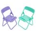 Folding Chair Micro Wood Desktop Phone Rack Foldable Mini Furniture Cute Toddler