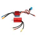 S2845 5900KV Aluminum Alloy Brushless Waterproof Motor with 35A Brushless ESC for Traxxas 1/12 Remote Controll Car