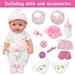 MYREBABY Reborn Baby Dolls - 12 inch Soft Full Vinyl Body Realistic-Newborn Baby Doll Poseable Real Life Baby Dolls Girl with Doll Accessories Gift Set for Kids Age 3+