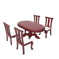 Mushroom Hat Costume Furniture Miniature Kitchen Set House Chair Dining Table and Chairs