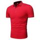 Men's Golf Shirt Golf Polo Work Casual Lapel Short Sleeve Basic Modern Plain Button Spring Summer Regular Fit Magenta Wine Black White Yellow Dark navy Golf Shirt