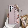 Phone Case For Samsung Galaxy S24 Ultra Plus S23 Ultra Plus S22 Plus Ultra A55 A35 A25 A15 5G A54 A34 A14 A53 A33 A23 A13 A22 for Women Girl with Stand Holder Ring Holder with Lanyard Retro TPU PU