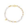 Glanzstücke München Edelsteinarmband Damen gold, 17