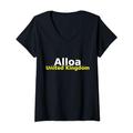 Damen Alloa Großbritannien T-Shirt mit V-Ausschnitt