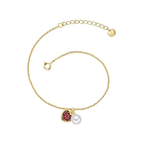 Glanzstücke München Silberarmband Damen gold, ONE SIZE