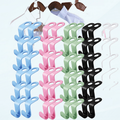 Clothes Hanger Connector Hooks Closet Space Triangles Hanger Hooks Space Triangles for Hangers Hanger Extender Clips Space-Saving Clothes Hanger Connector Hooks Hooks for Hanging (60Pcs B)