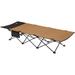 JIAH Horizon Cot Foldable Camping Cot for Children & Adults Durable Sleeping Pad with Steel Frame That Holds 300 lbs Folding Bed Includes Side Storage (by Caddis Sports Inc.)