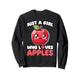 kawaii Apfel Lover Vegan Vegetarisch Apfel Sweatshirt