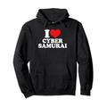 Ich liebe Cyber Samurai, ich liebe Cyber Samurai Custom Pullover Hoodie