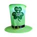 NESZZMIR Luminous Green Irish Hanging Top Hat Led Lights Green Leprechaun Top Hat for St Patricks Day Costume Accessories