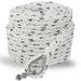 Five Oceans Anchor Line 5/8 inch x 100 ft - Anchor Rope Line - Marine Premium 3-Strand White Nylon - Stainless Steel Thimble and Schakle - Ideal for Mooring Anchoring Towing - FO4488-C100