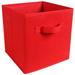 Nomeni Storage Containers Square Foldable Storage Bins Organization and Storage Closet Organizer Storage Storage Bins with Lids Red