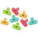 8 Pcs Small Eye Clip Chip Clips Cute Acrylic Paper Work Plastic