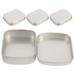 4 Pcs Jewlery Cookie Boxes Small Tin Case Empty Tinplate Tins with Cover Jewelry Jewelery