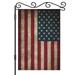 AOYEGO Rustic Usa Flag AIF4 Garden Yard Flag 12.5 x 18 Double Sided Polyester Vintage American Patriotic Us Flgas House Flag Banners for Patio Lawn Outdoor Home Decor