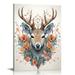 PIKWEEK ART Christmas Deer Decor Christmas Decorations Christmas Reindeer Wall Artwork Holiday Bedroom Wall Decor Canvas Poster Christmas Deer Picture Wall Decor for Living Room Office Decorations