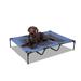 Elevated Dog Bed 48 x 36 Dog Cot with Cool Breathable Mesh Raised Lifted Platform for Living Room Bedroom Camping Office Blue