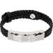 Black Braided Bracelet - Black - Ferragamo Bracelets