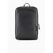 Tumbled-leather Backpack With Laptop Compartment - Gray - Emporio Armani Backpacks