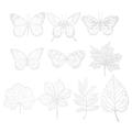 10 Pcs Leaf Template Cyanotype DIY Material DIY Material DIY Cyanotype Tools Cyanotype Template Leaves Mold White Paper