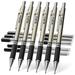 Nicpro 0.9 mm Art Mechanical Pencils Set in Gift Case 6 PCS Metal Drafting Pencil 0.9mm with 6 Tube HB Lead Refills & 18 PCS Eraser Refills for Adults Children Artist Writing Drawing Sketching