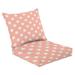 Outdoor Deep Seat Cushion Set 24 x 24 Pattern stars Seamless Retro vintage Flat Scandinavian style for print Deep Seat Back Cushion Fade Resistant Lounge Chair Sofa Cushion Patio Furniture Cushion