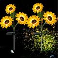 RKSTN Solar Outdoor Lights Sunflower Solar Lightoos Outdoor 2 Pack Solar Garden Lights Waterproof Solar Flower Lights for Garden Pathways Backyard Patio Yard Decorative on Clearance