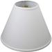 Lampshade 6.5 Top Diameter x 15 Bottom Diameter x 11 Slant Height with Washer (Spider) Attachment for Lamps with a Harp (White)