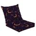 Outdoor Deep Seat Cushion Set 24 x 24 moon crescents violet vintage Contemporary composition Trendy texture Deep Seat Back Cushion Fade Resistant Lounge Chair Sofa Cushion Patio Furniture Cushion