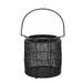 10.25 Inches Industrial Style Metal Wire Lantern Black