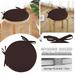 Sueyeuwdi Seat Cushion Throw Pillows For Couch Round Garden Chair Pads Seat Cushion For Outdoor Bistros Stool Patio Dining Room Room Decor Home Decor Brown 25*13*2cm