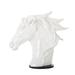 Benjara Cid 25 Inch Modern Sculpture Horse Accent Tabletop Figurine White