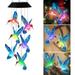 Garden Lamps Solar Blue Hummingbird Wind Chime Light LED Hummingbird Garden Solar Wind Chime Light Light Garden Light