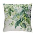 Nawypu Floral Spring Pillow Covers 18 x 18 Inch Vintage Wild Flowers Decor Sage Green Throw Pillows Leaves Outdoor Farmhouse Wildflower Plant Decorative Cushion for Couch Bed Sofa