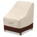 Vailge High Back Patio AIF4 Chair Cover Waterproof Outdoor Chair Covers 600D Heavy Duty Dining Cahir High-Back Chair Lawn Patio Furniture Cover - 35 L x 28W x 35 H Beige & Brown