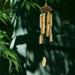 myvepuop Wind Chimes Bamboo Wind Chimes and Coconut Fair Trade Wind Chime Outdoor by Gifts 46cm Long Brown One Size